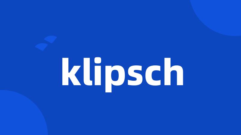 klipsch