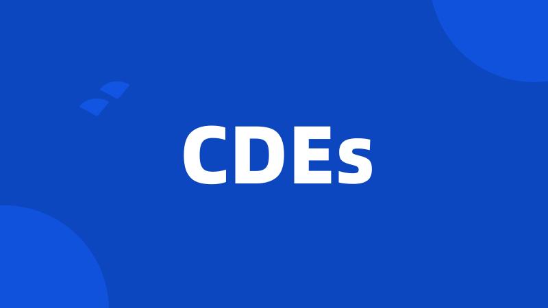 CDEs