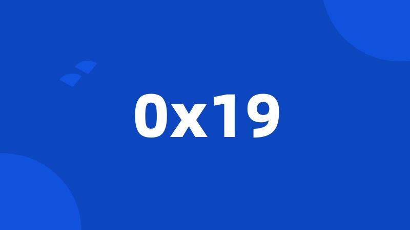 0x19