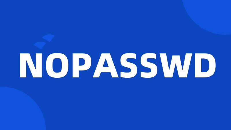 NOPASSWD