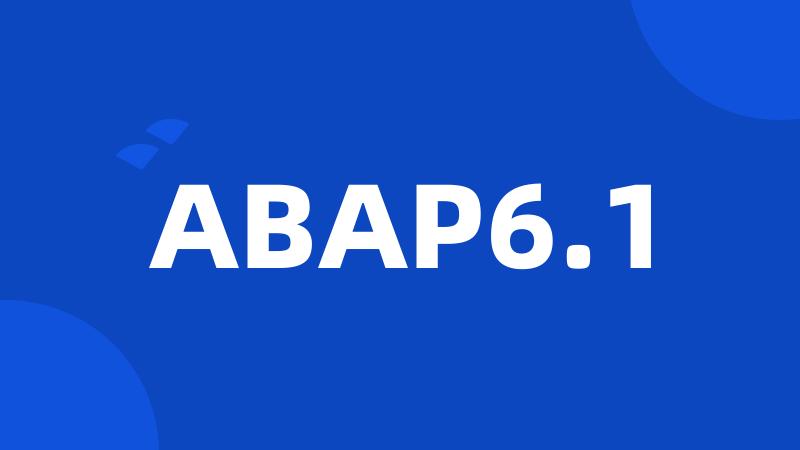 ABAP6.1