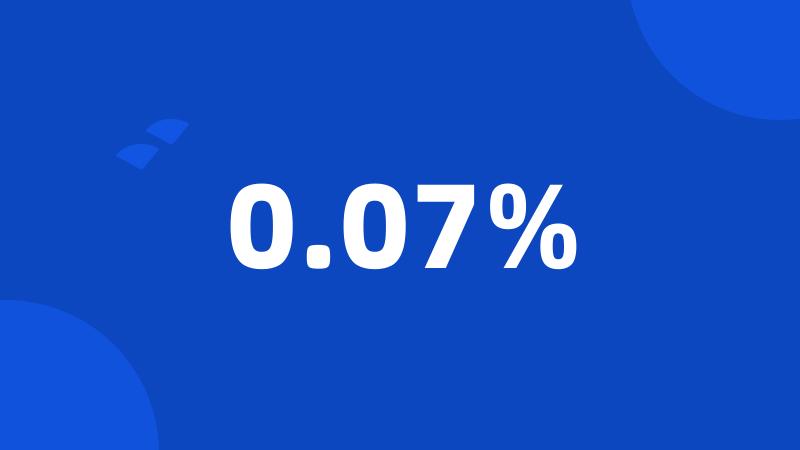 0.07%