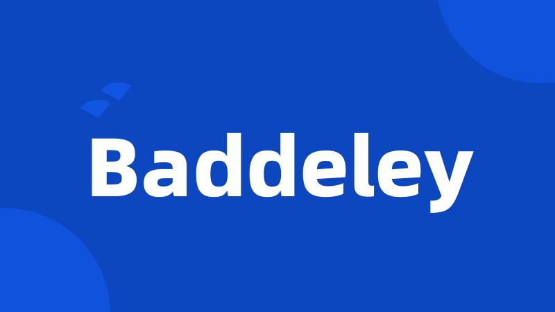 Baddeley