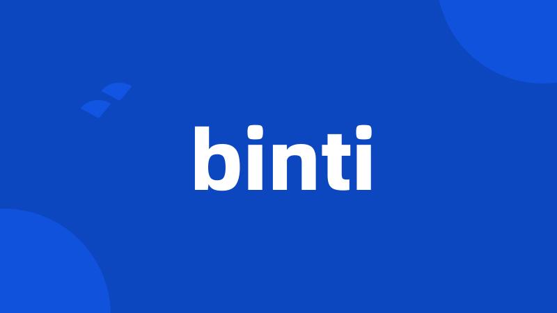 binti