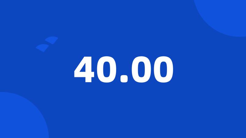 40.00