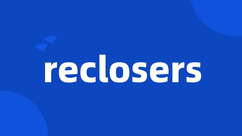 reclosers