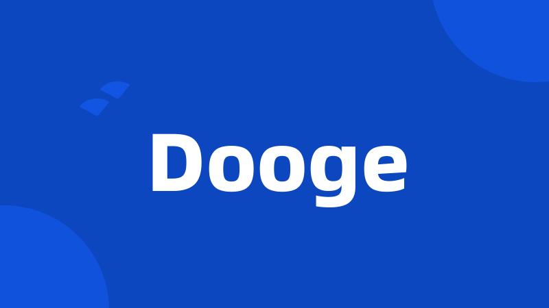 Dooge