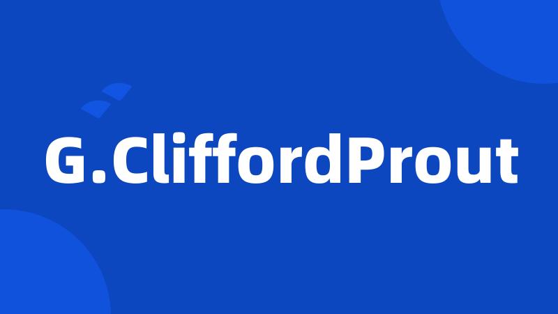 G.CliffordProut