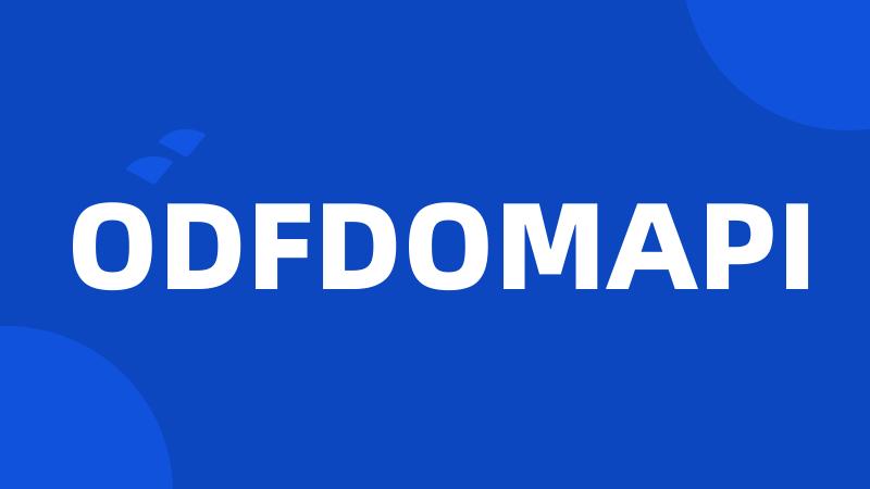 ODFDOMAPI