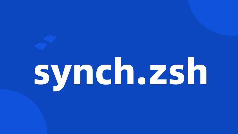 synch.zsh