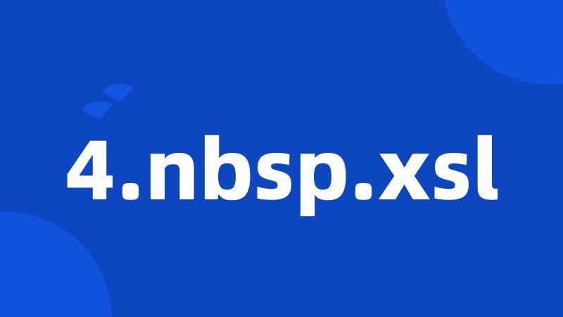 4.nbsp.xsl