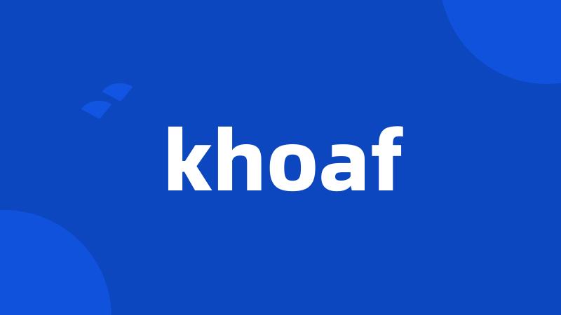 khoaf