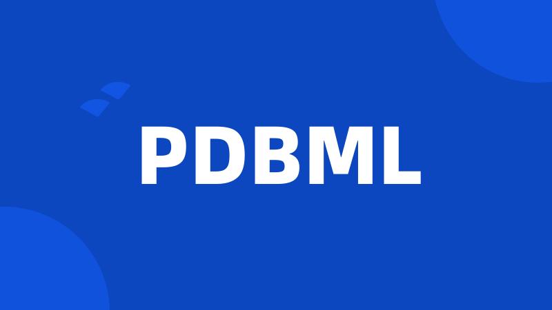 PDBML