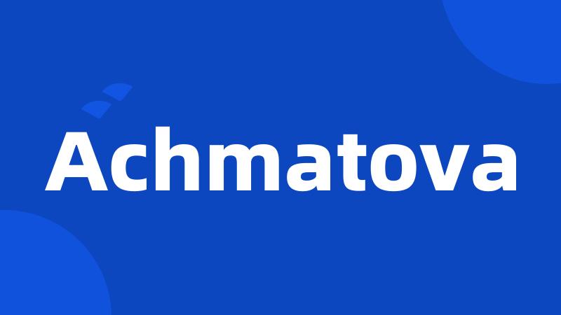 Achmatova