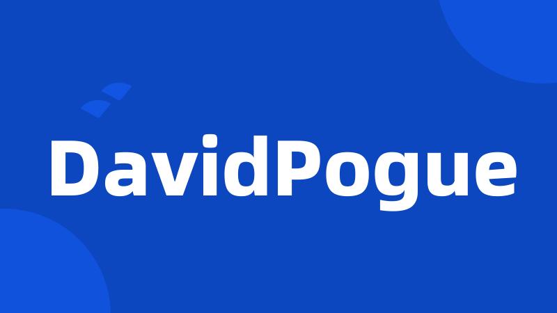 DavidPogue