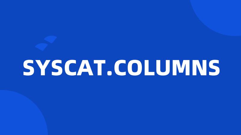 SYSCAT.COLUMNS