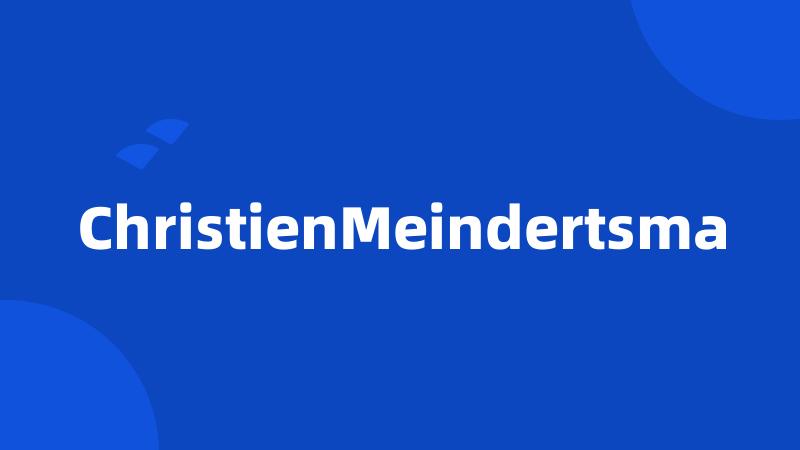 ChristienMeindertsma