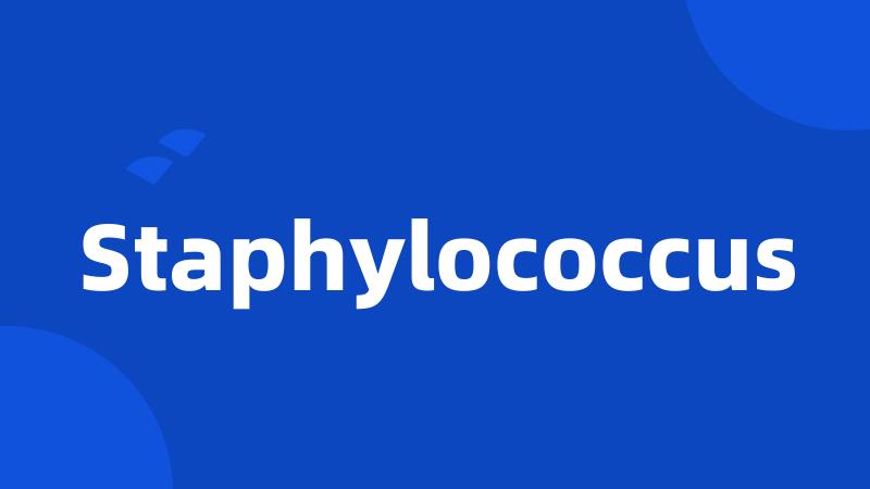 Staphylococcus