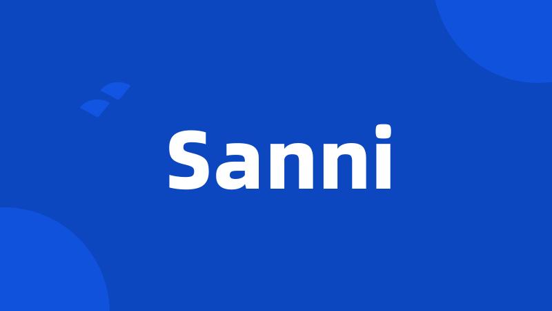 Sanni