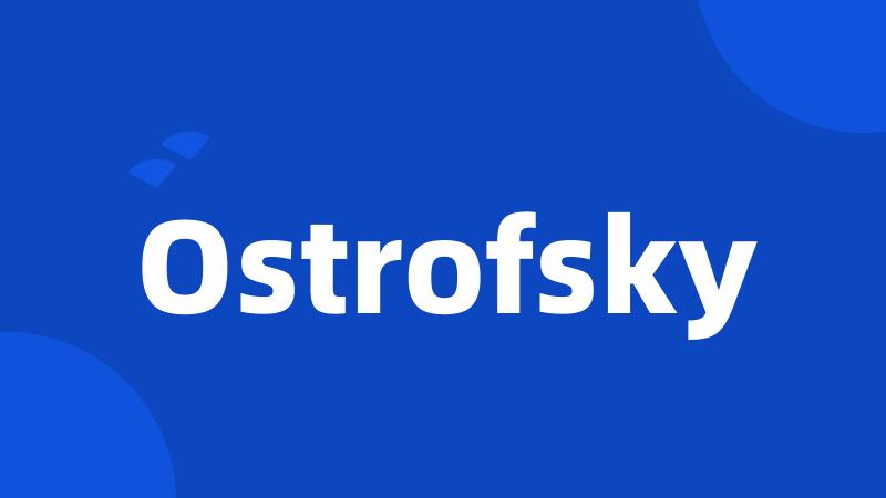 Ostrofsky