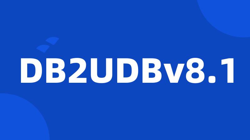 DB2UDBv8.1