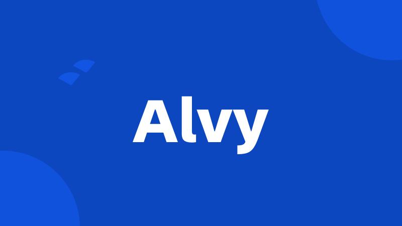 Alvy