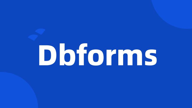 Dbforms