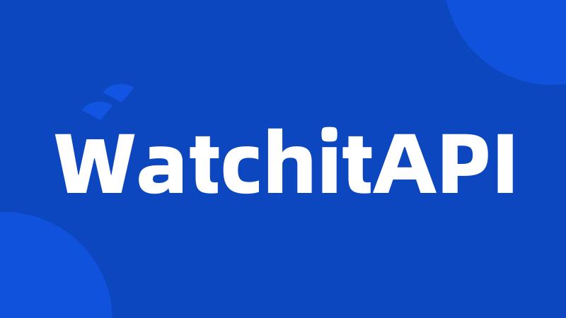 WatchitAPI