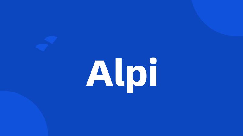 Alpi