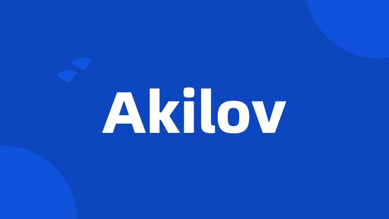 Akilov