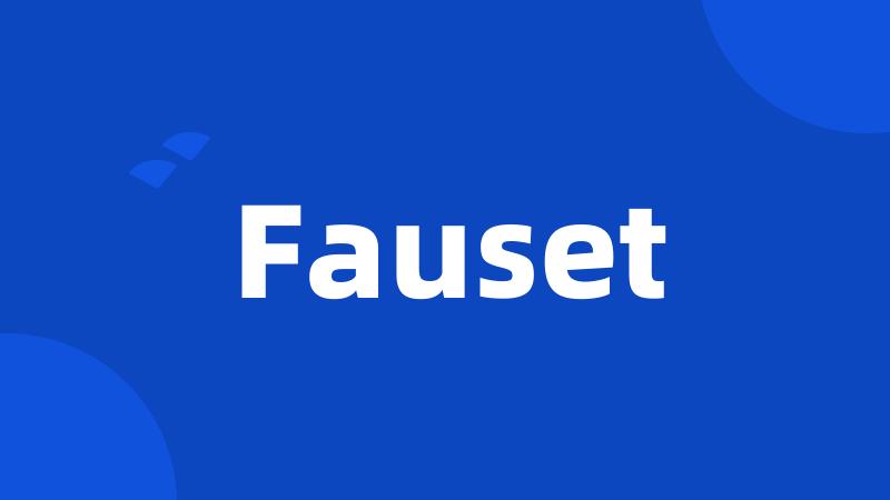 Fauset