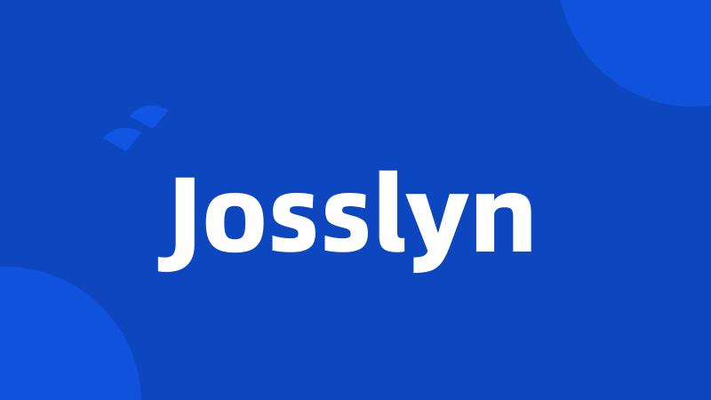 Josslyn