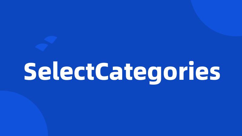 SelectCategories