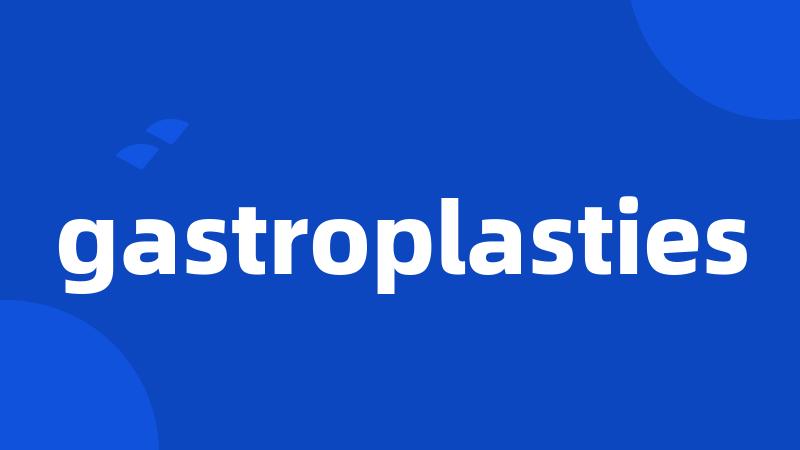 gastroplasties