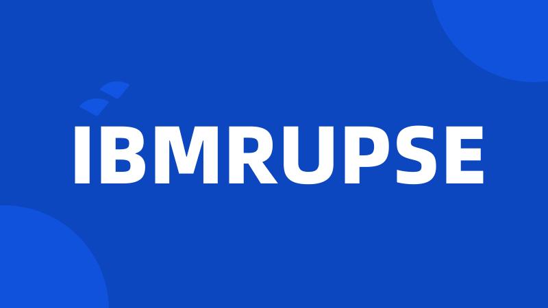 IBMRUPSE