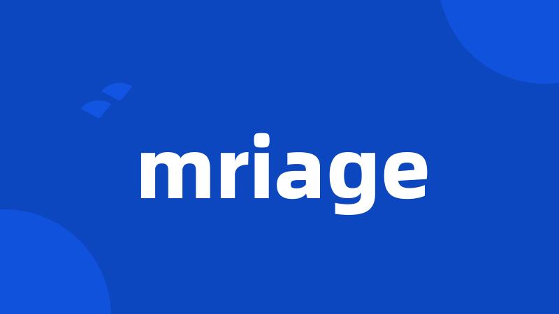 mriage