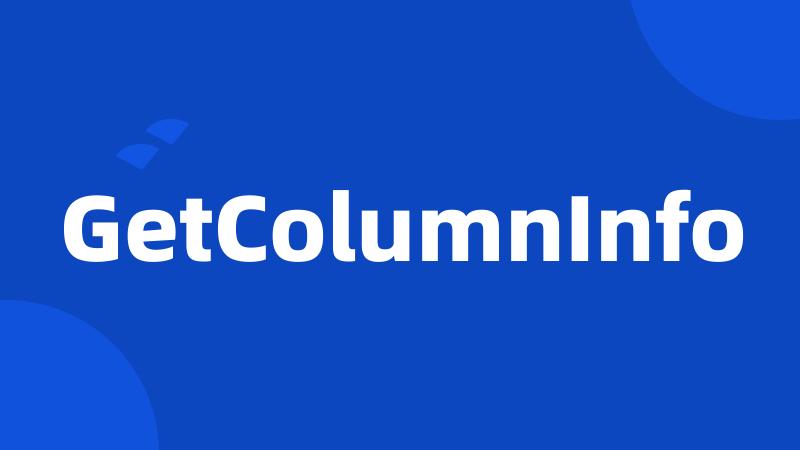 GetColumnInfo