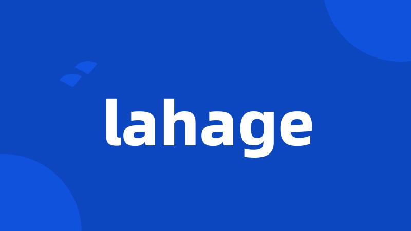 lahage