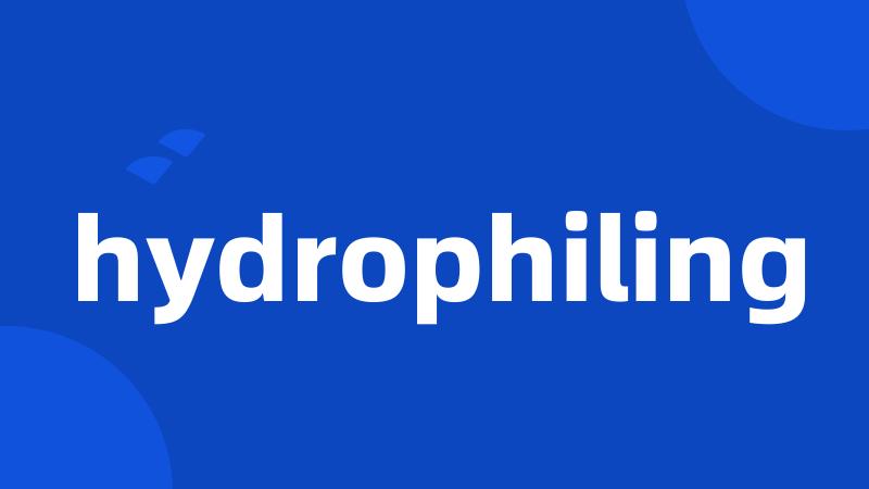 hydrophiling