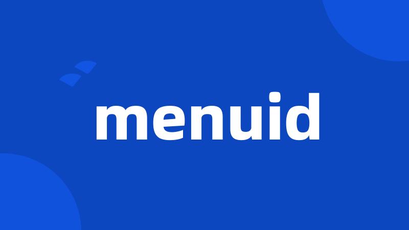 menuid