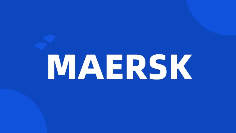 MAERSK