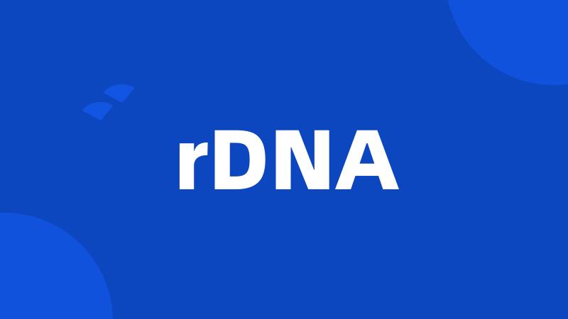 rDNA