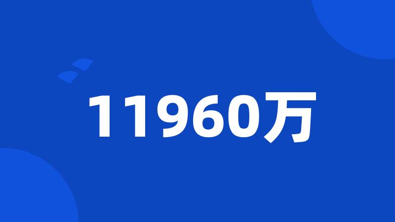 11960万