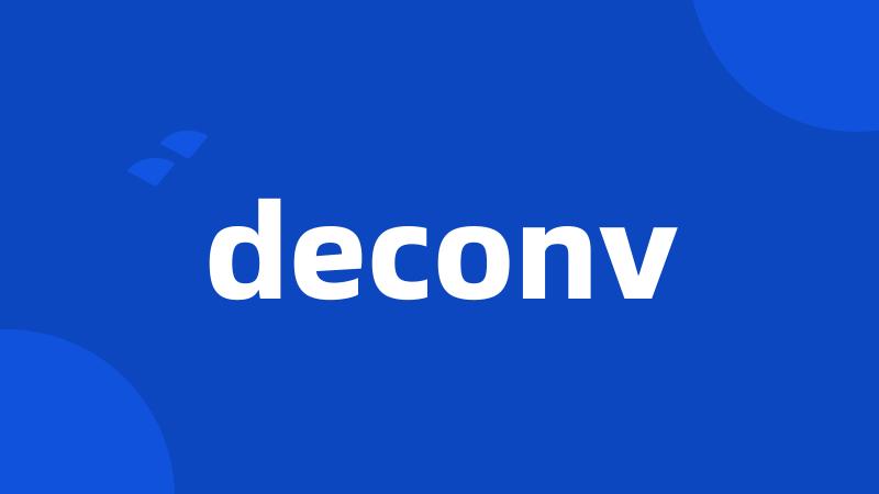 deconv