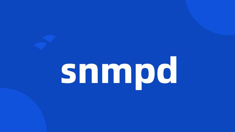 snmpd