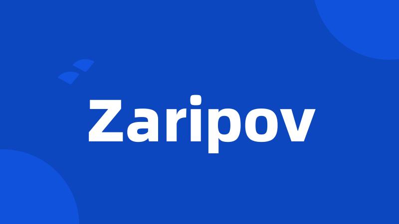 Zaripov