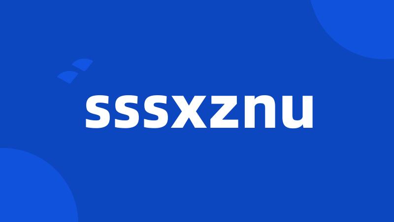 sssxznu