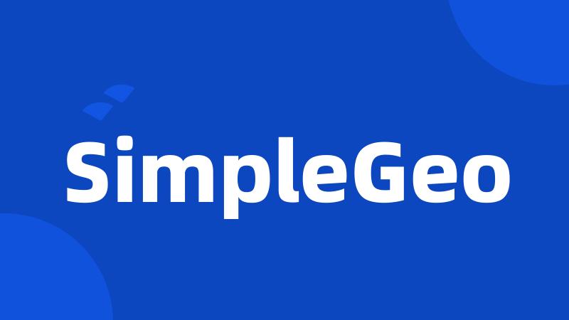 SimpleGeo