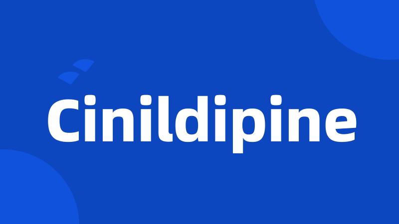 Cinildipine