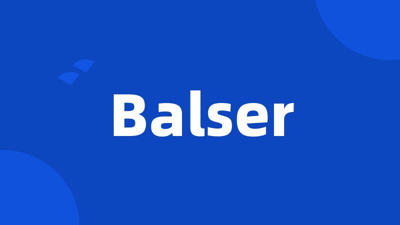 Balser